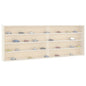 Vitrine de collection en bois avec portes 100x8,5x37 cm