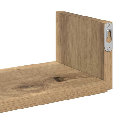 Étagères murales 3 pcs chêne artisanal bois d'ingénierie
