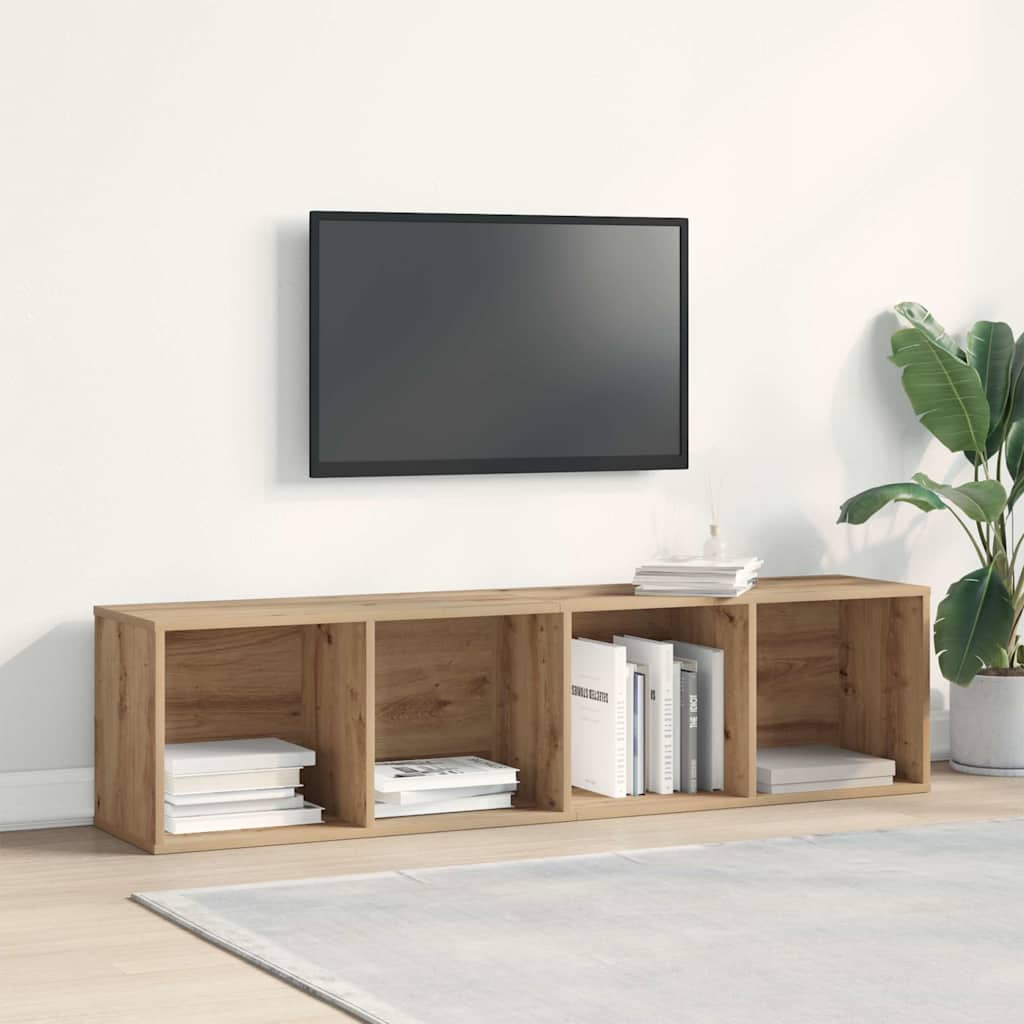 Bibliothèque/Meuble TV vieux bois 36x30x143cm bois d'ingénierie