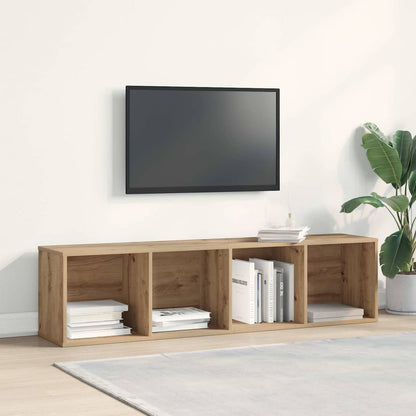 Bibliothèque/Meuble TV vieux bois 36x30x143cm bois d'ingénierie