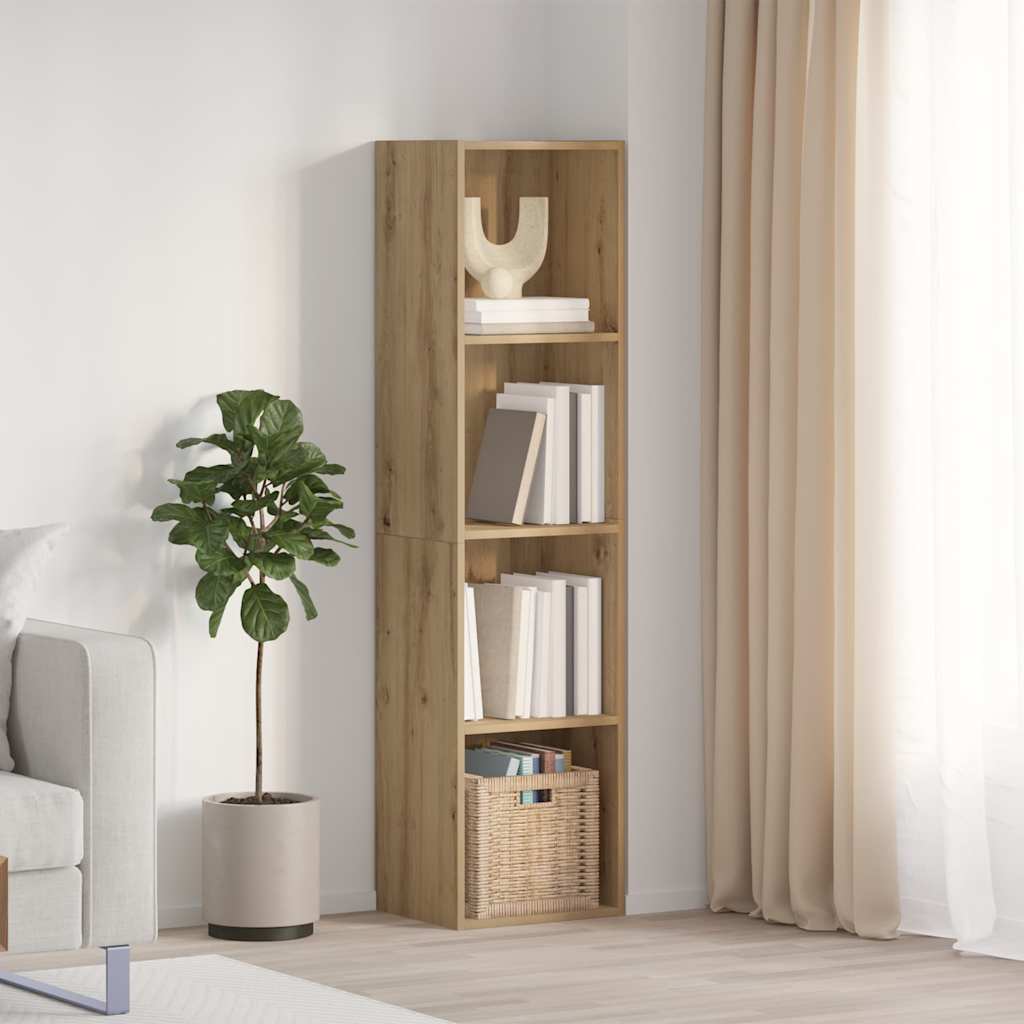 Bibliothèque/Meuble TV vieux bois 36x30x143cm bois d'ingénierie
