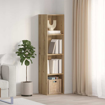 Bibliothèque/Meuble TV vieux bois 36x30x143cm bois d'ingénierie