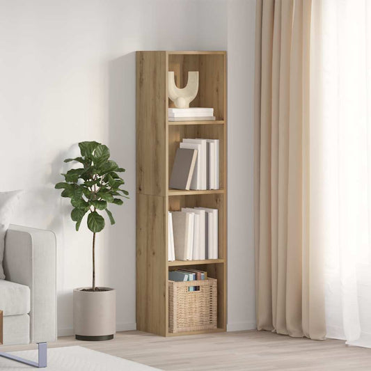 Bibliothèque/Meuble TV vieux bois 36x30x143cm bois d'ingénierie