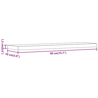 Étagères murales 4 pcs vieux bois 40x10x1,5cm bois d'ingénierie