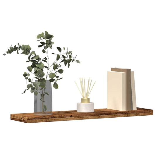 Étagères murales 4 pcs vieux bois 40x10x1,5cm bois d'ingénierie