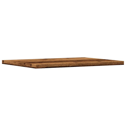 Panneaux de bibliothèque 4 pcs vieux bois 40x30x1,5 cm