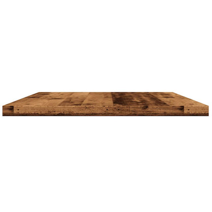 Panneaux de bibliothèque 4 pcs vieux bois 40x30x1,5 cm