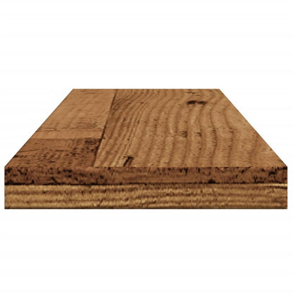 Panneaux de bibliothèque 4 pcs vieux bois bois d'ingénierie