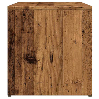 Table d'appoint vieux bois 59x36x38 cm bois d'ingénierie