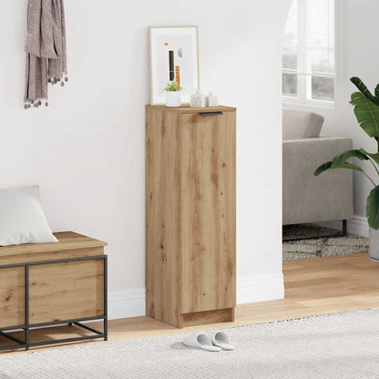 Armoire à chaussures chêne artisanal bois d'ingénierie