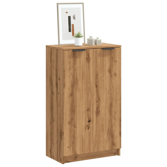 Armoire à chaussures chêne artisanal bois d'ingénierie