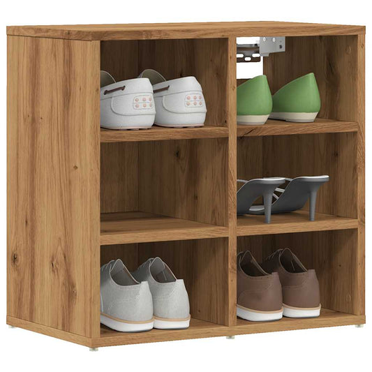 Armoire à chaussures chêne artisanal 52x30x50 cm