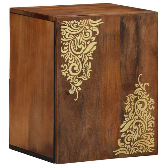 Cabinet de Salle de Bain Montage mural Marron 38 x 33.5 x 48 cm