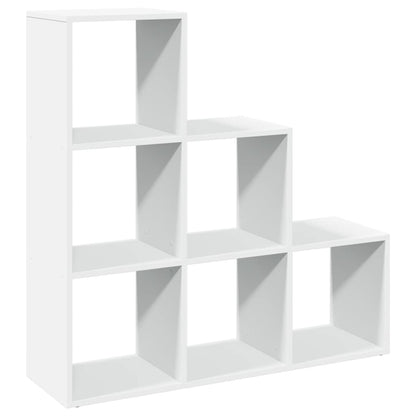 Étagère séparatrice de pièce à 3 niveaux blanc 99x29x99 cm