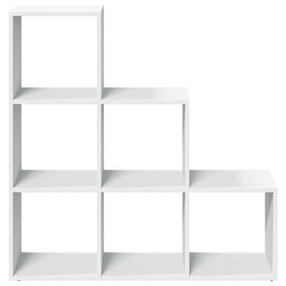 Étagère séparatrice de pièce à 3 niveaux blanc 99x29x99 cm
