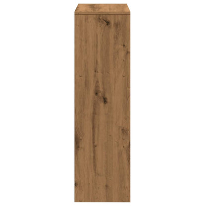 Étagère séparatrice de pièce à 3 niveaux chêne artisanal