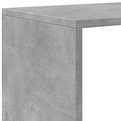 Étagère séparatrice de pièce à 4 niveaux gris béton