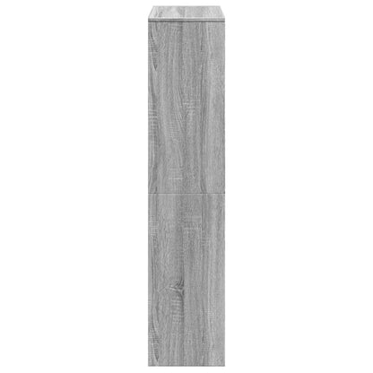 Étagère séparatrice de pièce 4 niveaux sonoma gris