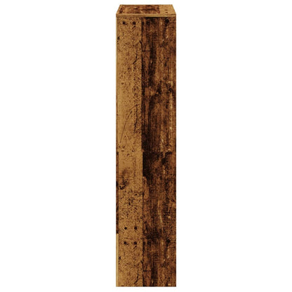 Étagère séparatrice de pièce à 4 niveaux vieux bois