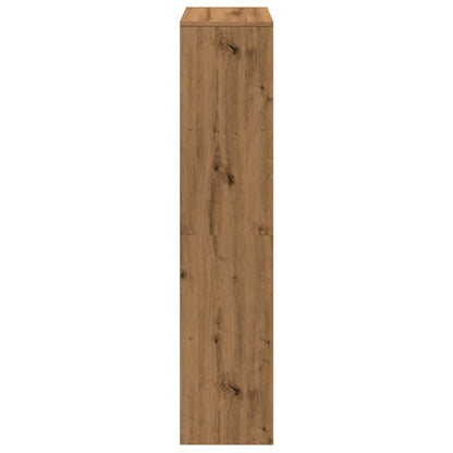 Étagère séparatrice de pièce à 4 niveaux chêne artisanal