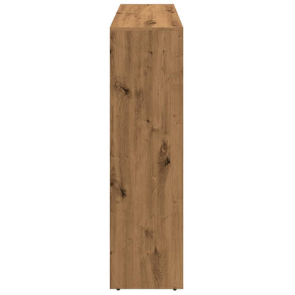 Étagère séparatrice de pièce à 3 niveaux chêne artisanal