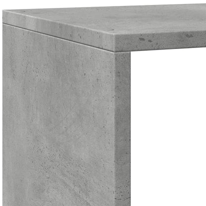 Étagère séparatrice de pièce à 4 niveaux gris béton