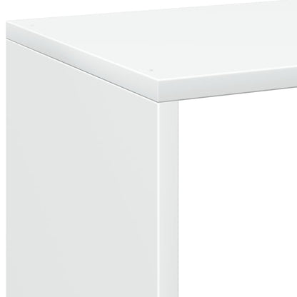 Étagère séparatrice de pièce blanc 69,5x29x69,5 cm