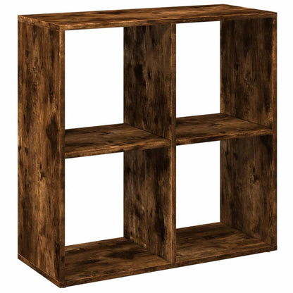 Étagère séparatrice de pièce chêne fumé 69,5x29x69,5 cm