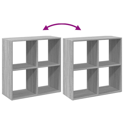 Étagère séparatrice de pièce sonoma gris 69,5x29x69,5 cm
