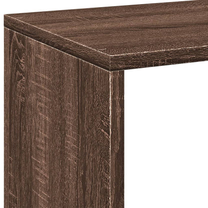Étagère séparatrice de pièce chêne marron 69,5x29x69,5 cm
