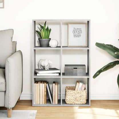 Étagère séparatrice de pièce gris béton 69,5x29x103,5 cm