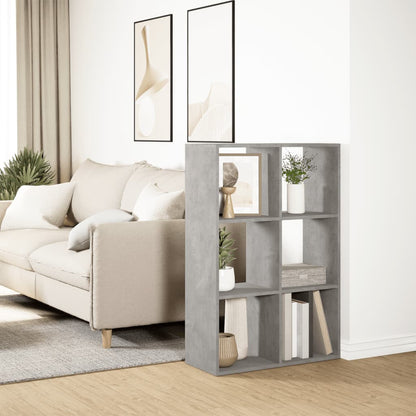 Étagère séparatrice de pièce gris béton 69,5x29x103,5 cm
