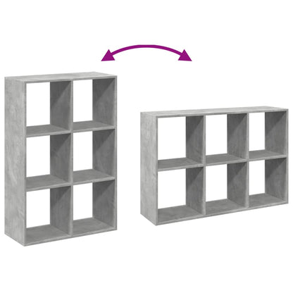Étagère séparatrice de pièce gris béton 69,5x29x103,5 cm