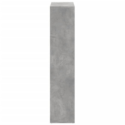 Étagère séparatrice de pièce gris béton 69,5x29x137,5 cm