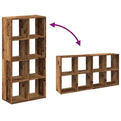 Étagère séparatrice de pièce vieux bois 69,5x29x137,5 cm
