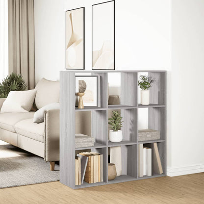 Étagère séparatrice de pièce sonoma gris 102x29x103,5 cm