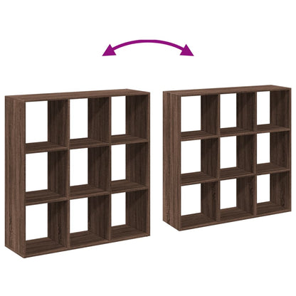 Étagère séparatrice de pièce chêne marron 102x29x103,5 cm