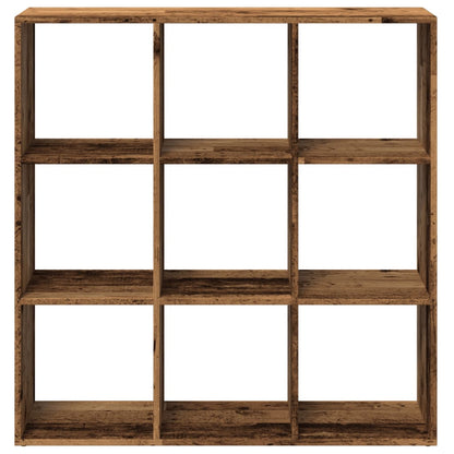 Étagère séparatrice de pièce vieux bois 102x29x103,5 cm