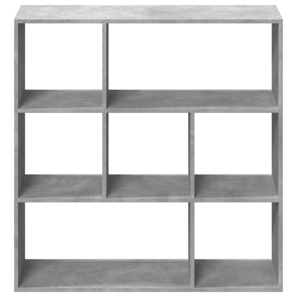 Étagère séparatrice de pièce gris béton 102x29x103,5 cm