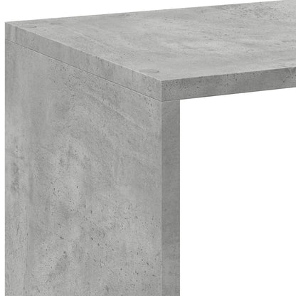 Étagère séparatrice de pièce gris béton 102x29x103,5 cm