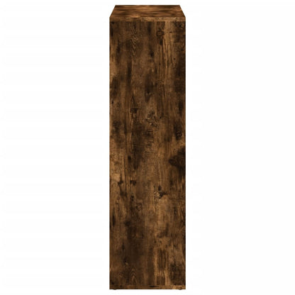 Étagère séparatrice de pièce chêne fumé 102x29x103,5 cm