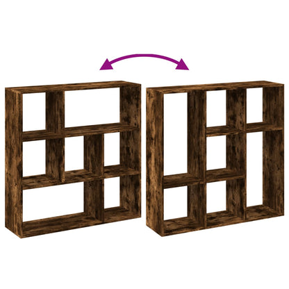 Étagère séparatrice de pièce chêne fumé 102x29x103,5 cm