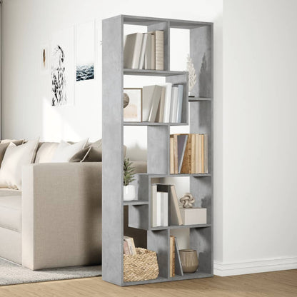 Étagère séparatrice de pièce gris béton 67x25x161,5 cm