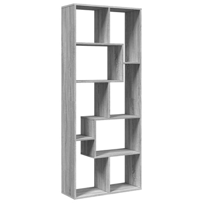 Étagère séparatrice de pièce sonoma gris 67x25x161,5 cm