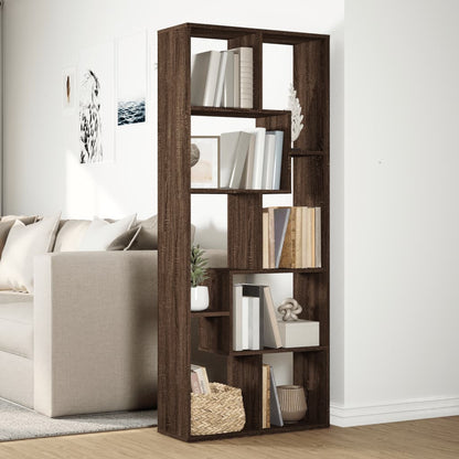 Étagère séparatrice de pièce chêne marron 67x25x161,5 cm