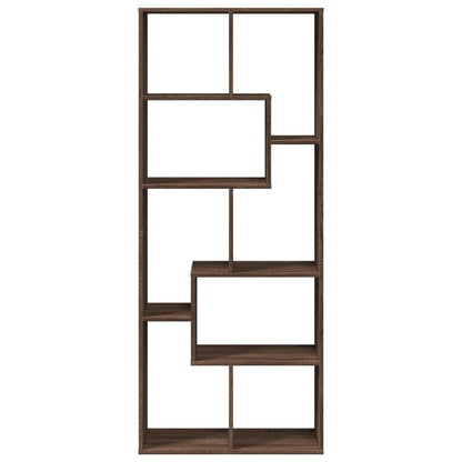 Étagère séparatrice de pièce chêne marron 67x25x161,5 cm