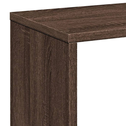 Étagère séparatrice de pièce chêne marron 67x25x161,5 cm