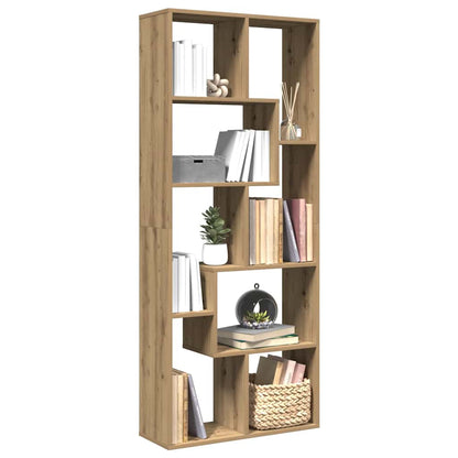 Étagère séparatrice de pièce chêne artisanal 67x25x161,5 cm