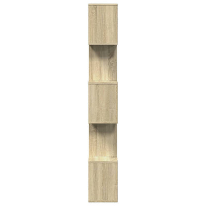 Étagère séparatrice de pièce 5 niveaux chêne sonoma 70x24x161cm