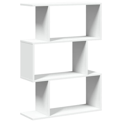 Étagère séparatrice de pièce à 3 niveaux blanc 70x24x97 cm